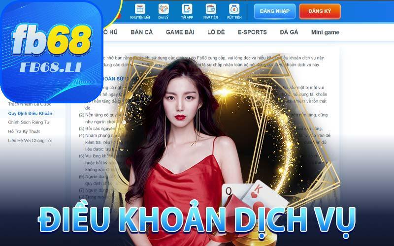 Nguyên do ra đời của điều khoản sử dụng FB68